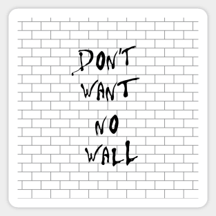 Don't want no wall Sticker